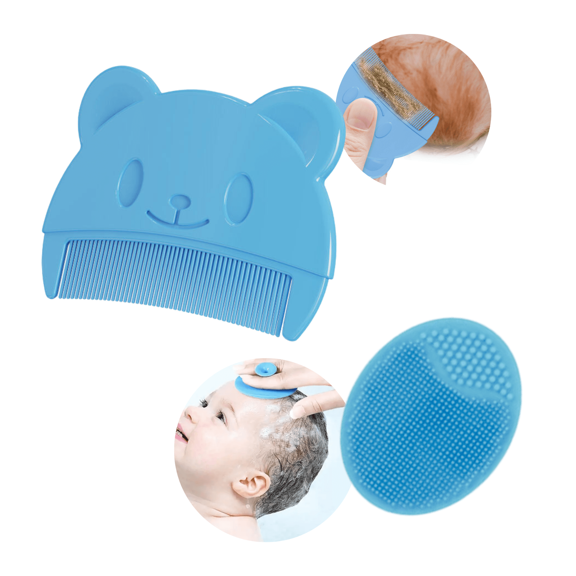 Baby Comb and Brush for Cradle Cap - Gummia